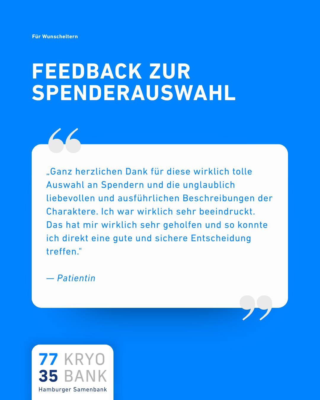 Eine Spenderauswahl sollte Orientierung geben, nicht überfordern. Ausführliche Beschreibungen und eine persönliche Einordnung können den Weg zur Entscheidung nachvollziehbar machen. Sprechen Sie uns gern an.