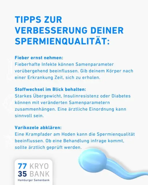 Die Spermienqualität lässt sich nicht auf einen einzelnen Faktor reduzieren.

Auch Infekte, Stoffwechsel und bestimmte urologische Befunde können eine Rolle spielen

#kinderwunsch #samenspende #hamburg #norddeutschland